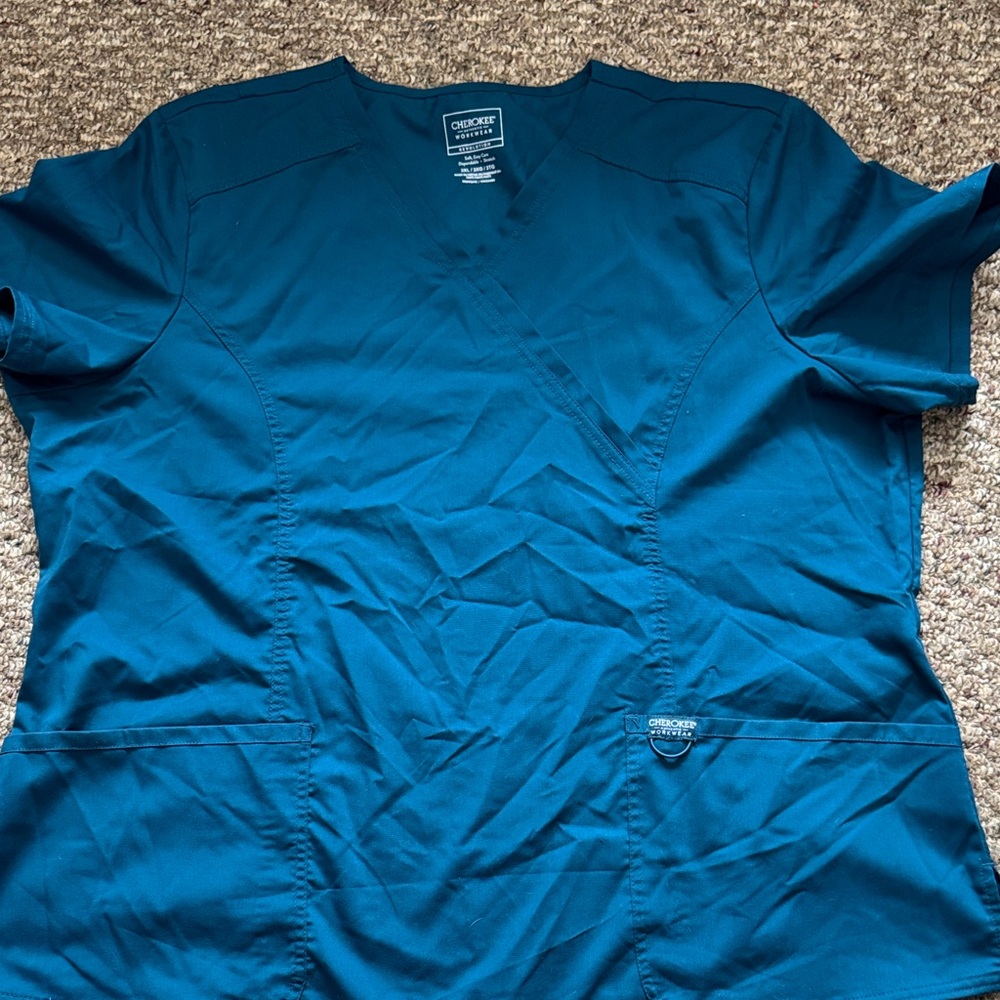 Cherokee Women's Teal Short Sleeve Top